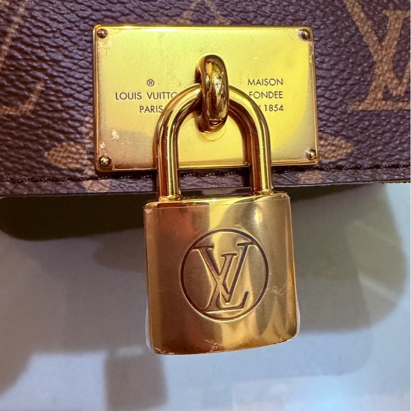 Louis Vuitton Marignan 經典老花與卡其綠色皮革LV M44800 拼接的兩用郵差包LV包包-3