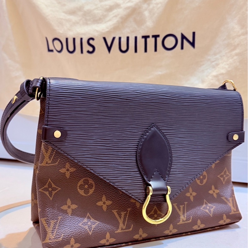 Louis Vuitton Monogram Epi Saint Michel LV M44030 EPI 經典的 Monogram 帆布與黑色 Epi 水波紋皮革材質LV包包-2