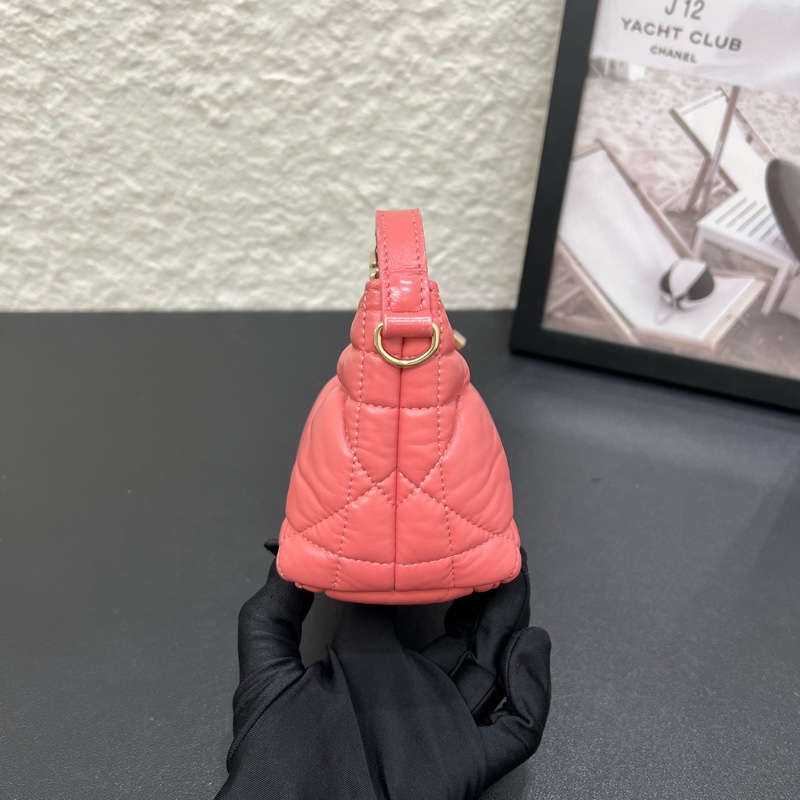 99新Dior迪奧Travel Nomad粉色藤格紋mini手提飯盒包-10