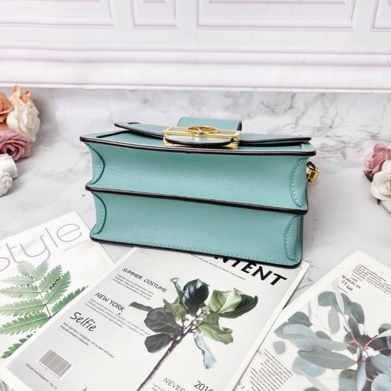 LV DAUPHINE 藍色肩背包20×15×8cm 9新 配件塵袋-7