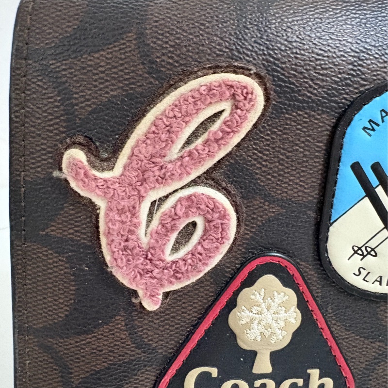 COACH 老花徽章鍊帶包 / 斜背包-7