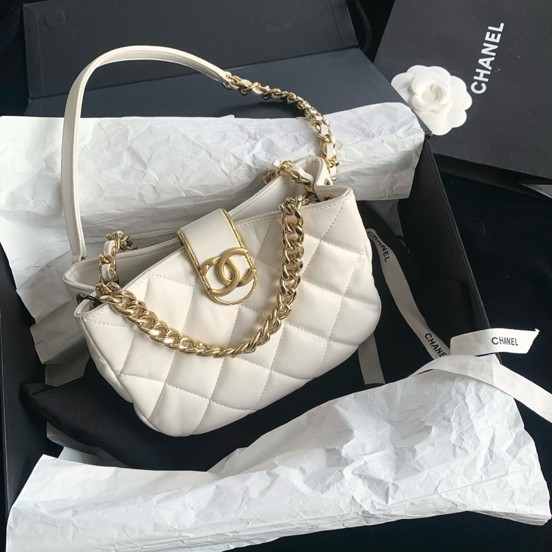 Chanel 23b新款白金元寶mini hobo芯片款 16cm-1