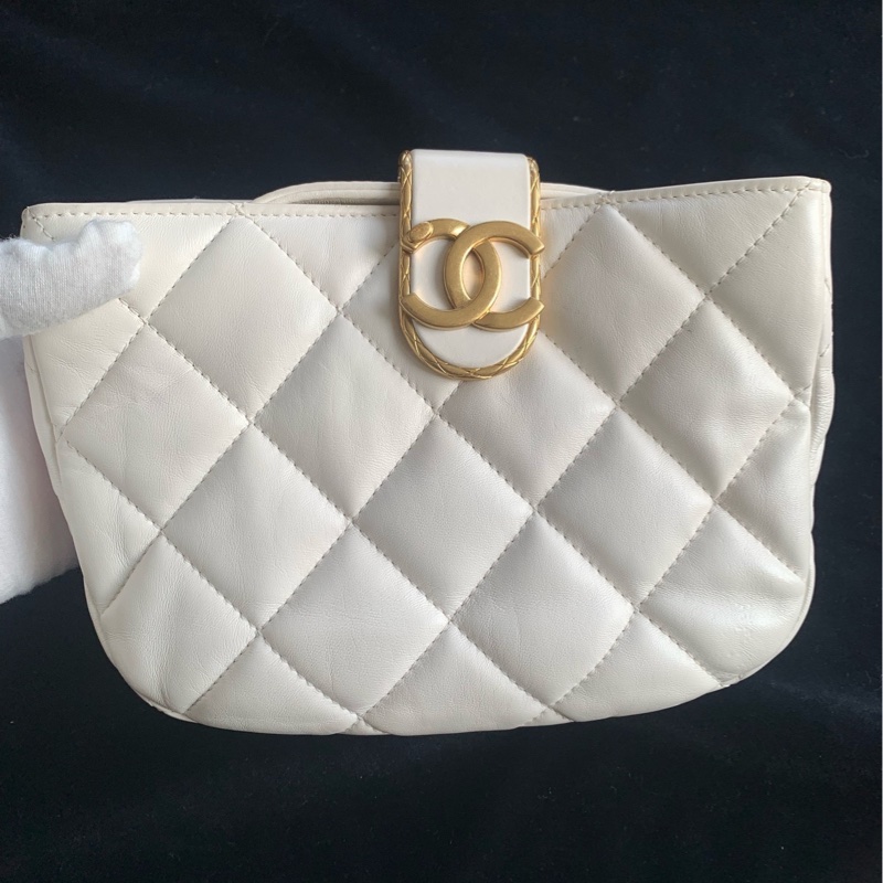 Chanel 23b新款白金元寶mini hobo芯片款 16cm-4