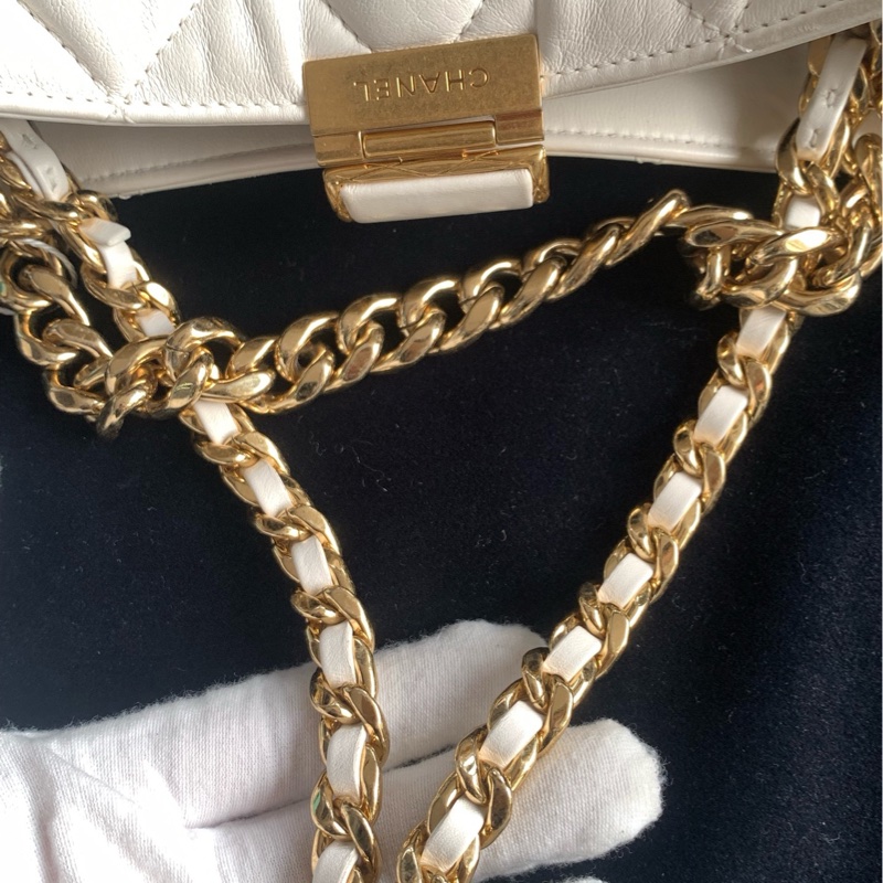 Chanel 23b新款白金元寶mini hobo芯片款 16cm-5