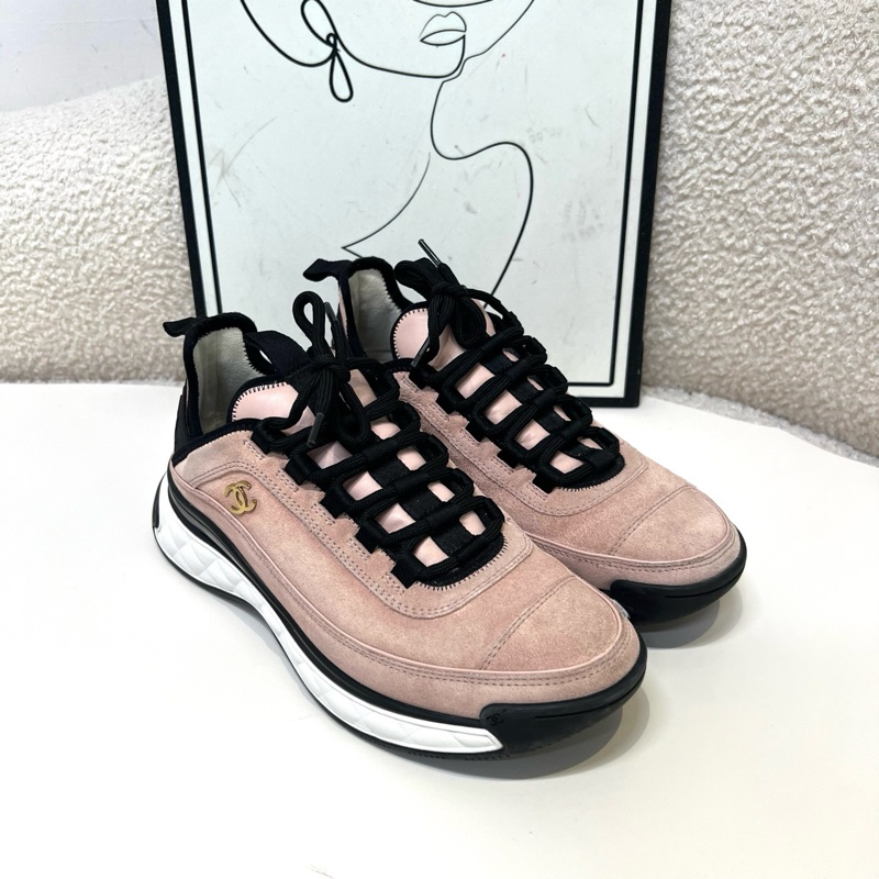 CHANEL/香奈兒 黑粉熊貓雙C休閒鞋 尺碼:39碼 時尚經典百搭-2