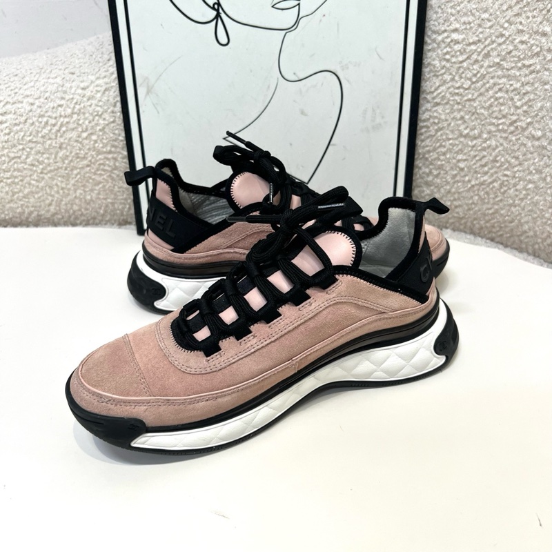 CHANEL/香奈兒 黑粉熊貓雙C休閒鞋 尺碼:39碼 時尚經典百搭-3