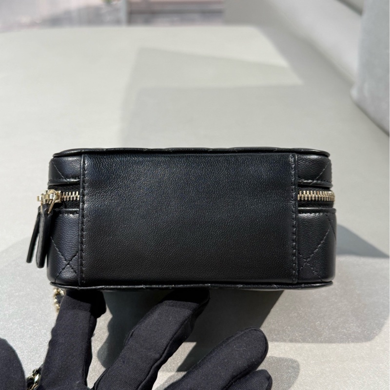 chanel香奈兒黑金羊皮trendy系列相機包斜挎包 22年芯片-2