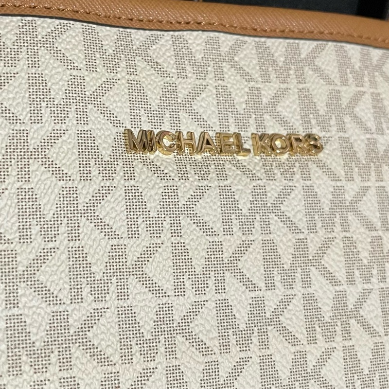 MICHAEL KORS Tote金釦滿版大托特包MK (42 X 11 X 26)-2