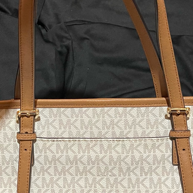 MICHAEL KORS Tote金釦滿版大托特包MK (42 X 11 X 26)-17
