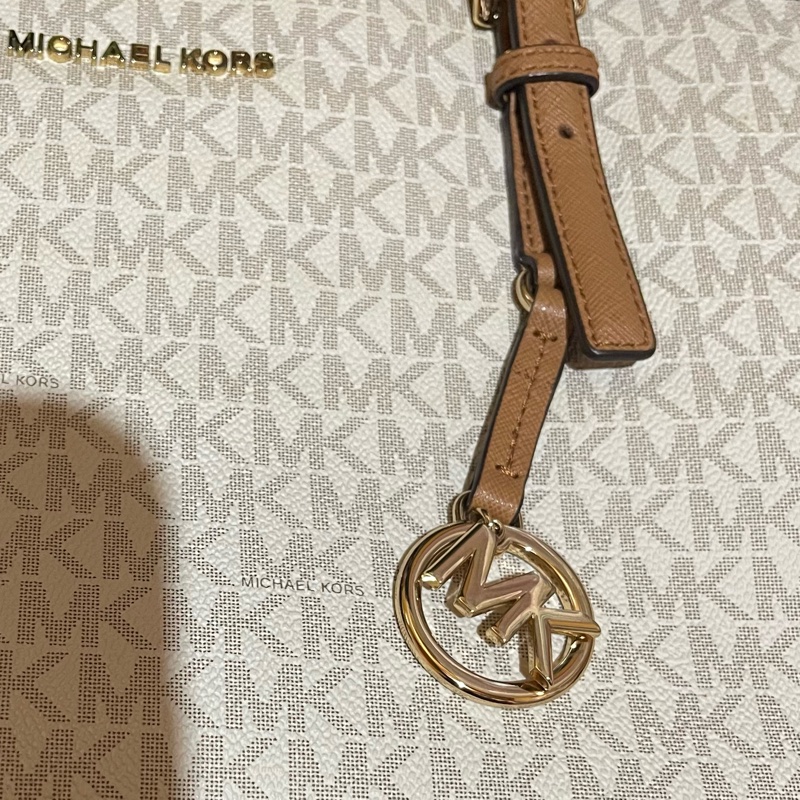 MICHAEL KORS Tote金釦滿版大托特包MK (42 X 11 X 26)-25