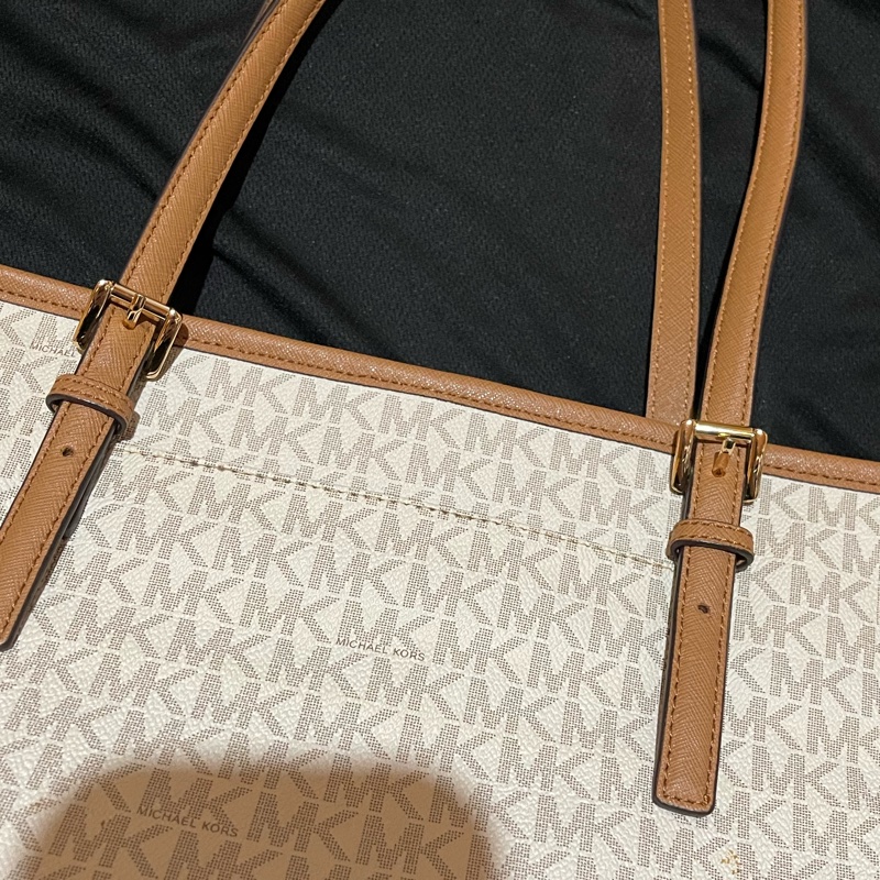 MICHAEL KORS Tote金釦滿版大托特包MK (42 X 11 X 26)-27