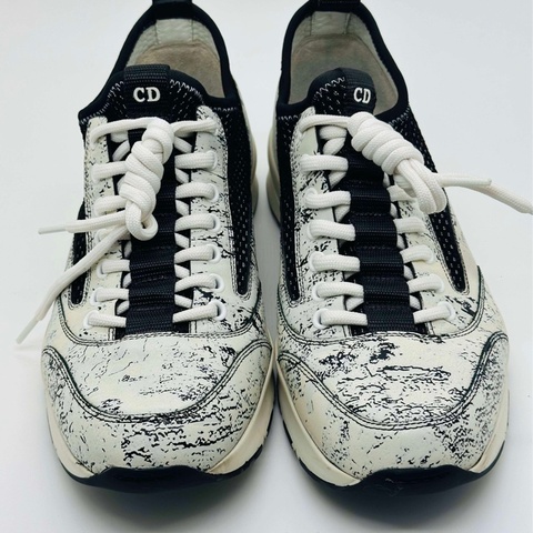 迪奧/Dior Homme 黑白拼色運動鞋/95新/40碼