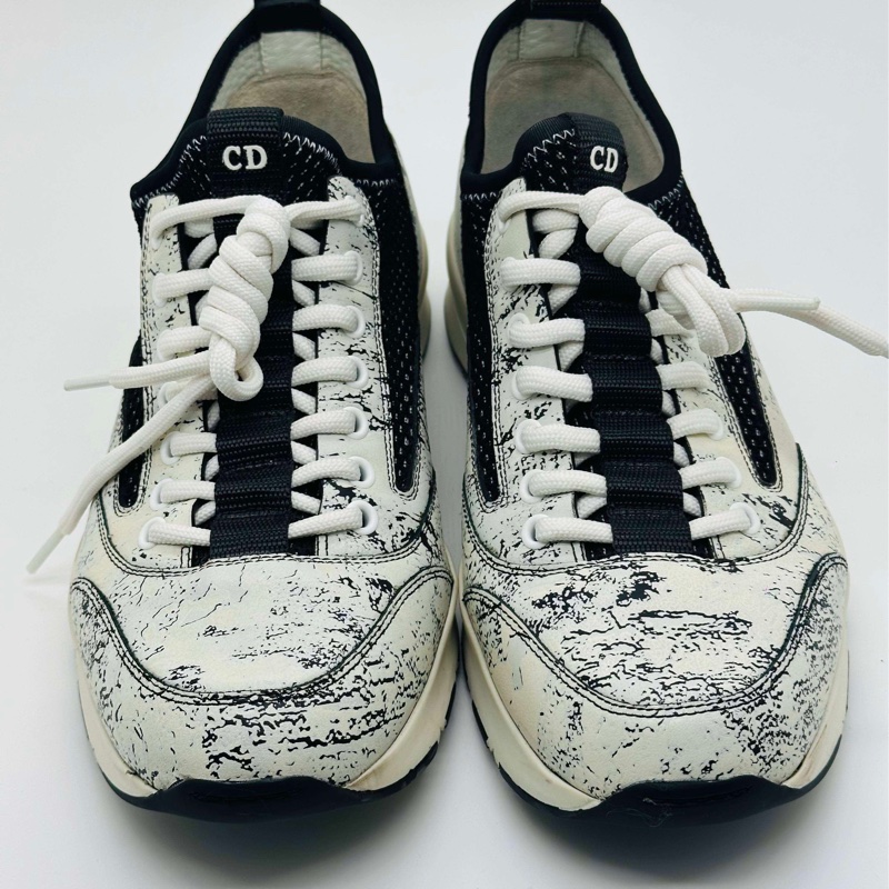 迪奧/Dior Homme 黑白拼色運動鞋/95新/40碼-0