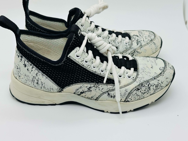 迪奧/Dior Homme 黑白拼色運動鞋/95新/40碼-2