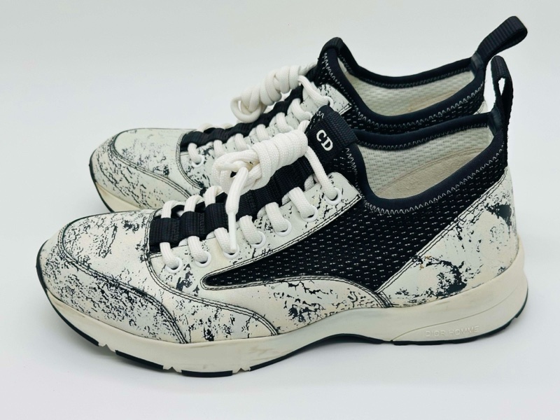 迪奧/Dior Homme 黑白拼色運動鞋/95新/40碼-3
