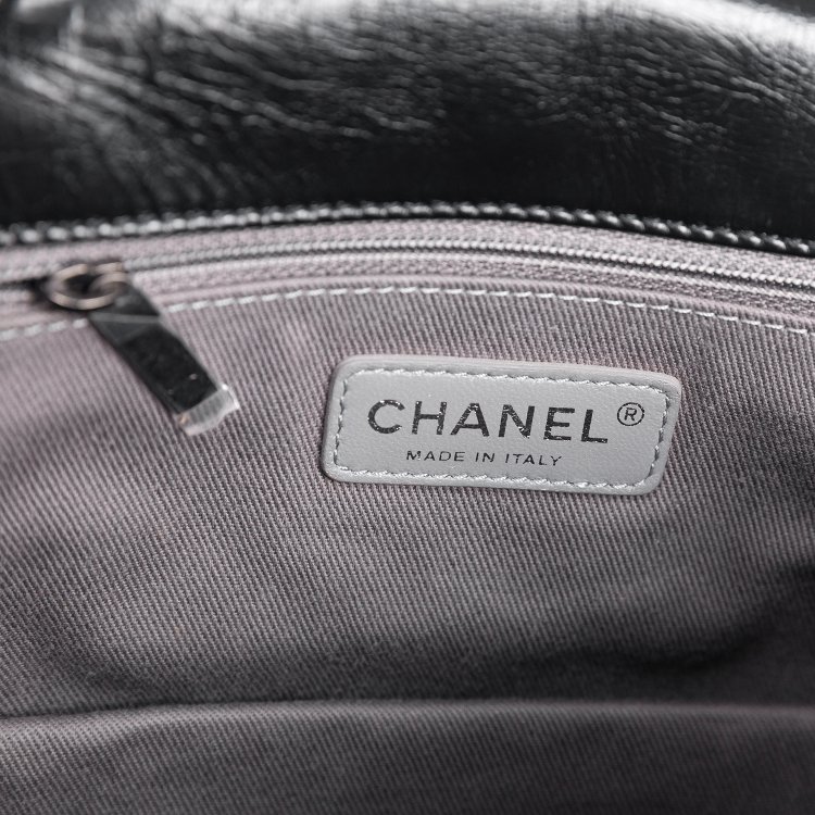 S29 Chanel 經典菱格衍縫油蠟小牛皮釕色金屬雙鏈條單肩側斜背單翻蓋包-21