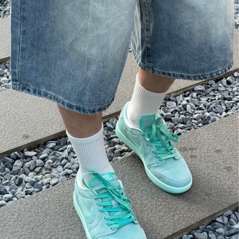 Nike Air Jordan 1 Low Washed Teal 運動鞋 蒂芬妮配色 湖水綠-1
