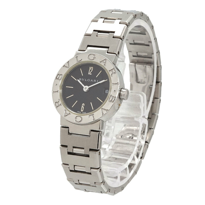 寶格麗 BB23SS 女士腕錶,日期顯示,黑色石英錶-2