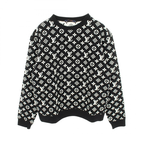 LOUIS VUITTON 全字母組合提花運動衫 #S RM201Q TCJ HIY53W 棉二手