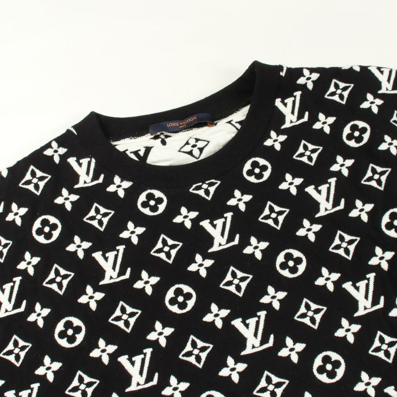 LOUIS VUITTON 全字母組合提花運動衫 #S RM201Q TCJ HIY53W 棉二手-8
