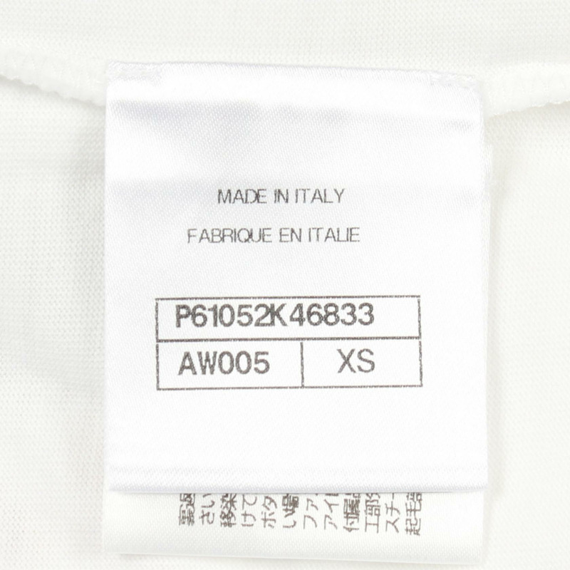 香奈兒 Pharrell Williams Logo T卹 #XS P61052K46833 純棉 白色 二手 CC-4