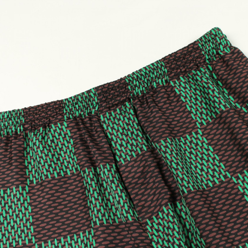 路易威登 Damier 短褲 #50 RM241 FYQ HQP74W 絲質 綠色棕色 二手 男款-4