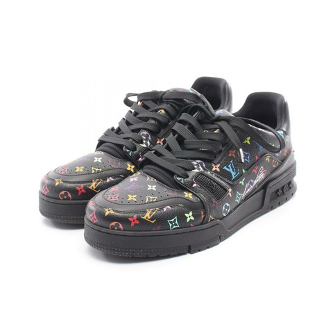 路易威登™ LV Trainer Monogram Multicolor 運動鞋 #8 黑色皮革 二手