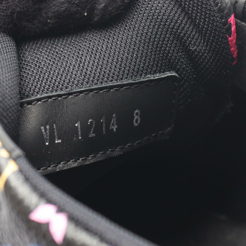 路易威登™ LV Trainer Monogram Multicolor 運動鞋 #8 黑色皮革 二手-6