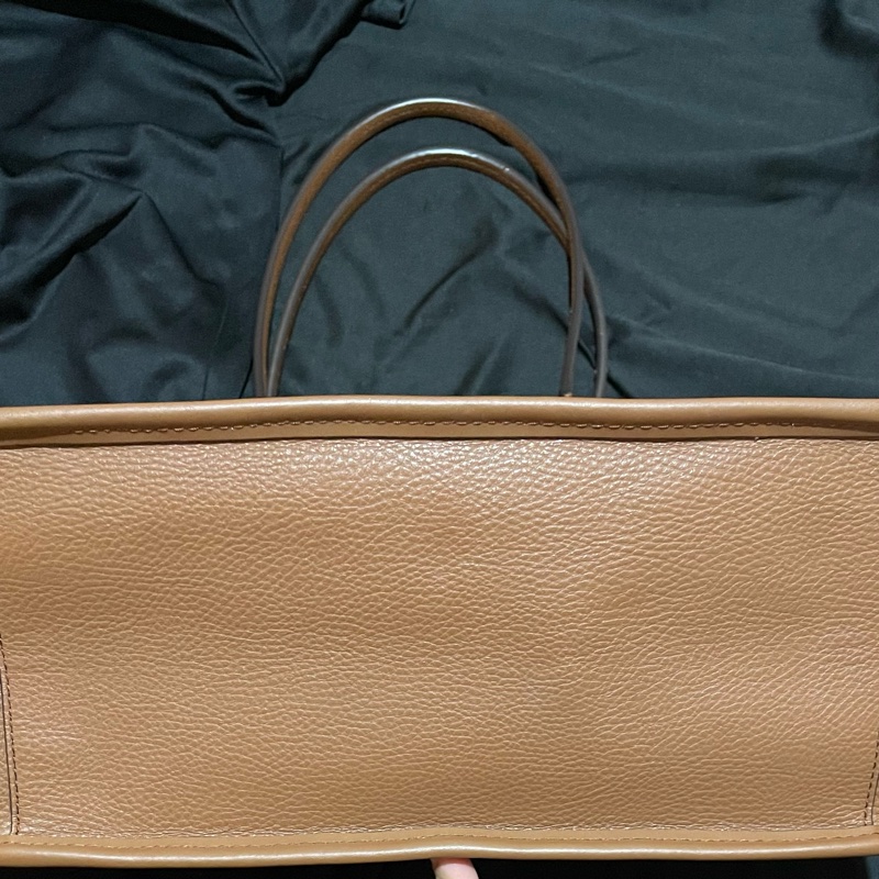MICHAEL KORS Tote金釦滿版老花棕大托特包MK(39x15x31)-2