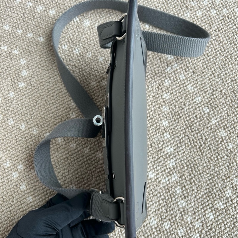 99新🆕Hermes/愛馬仕 吉普賽mini積雨雲灰 銀扣s皮 斜背包 B刻✅正品-5