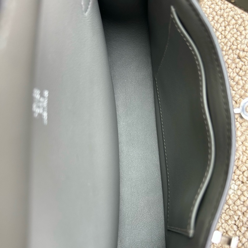 99新🆕Hermes/愛馬仕 吉普賽mini積雨雲灰 銀扣s皮 斜背包 B刻✅正品-7