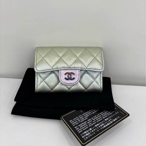 Chanel 香奈兒21k漸變 人魚姬色 單層卡包 零錢包 31開