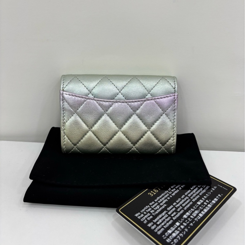 Chanel 香奈兒21k漸變 人魚姬色 單層卡包 零錢包 31開-1