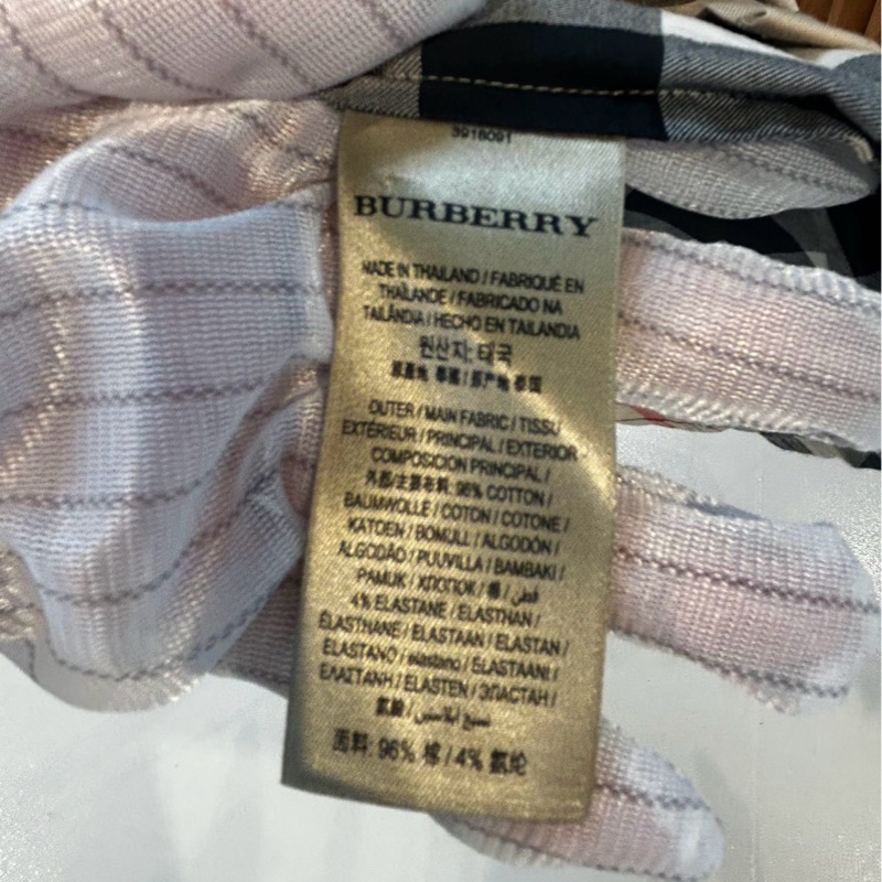Burberry 博柏利 格紋長袖襯衫 女款 拼色 M码-6