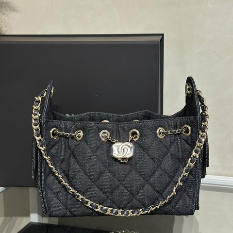 CHANEL 25 Mini Hobo Bag - 單寧深藍