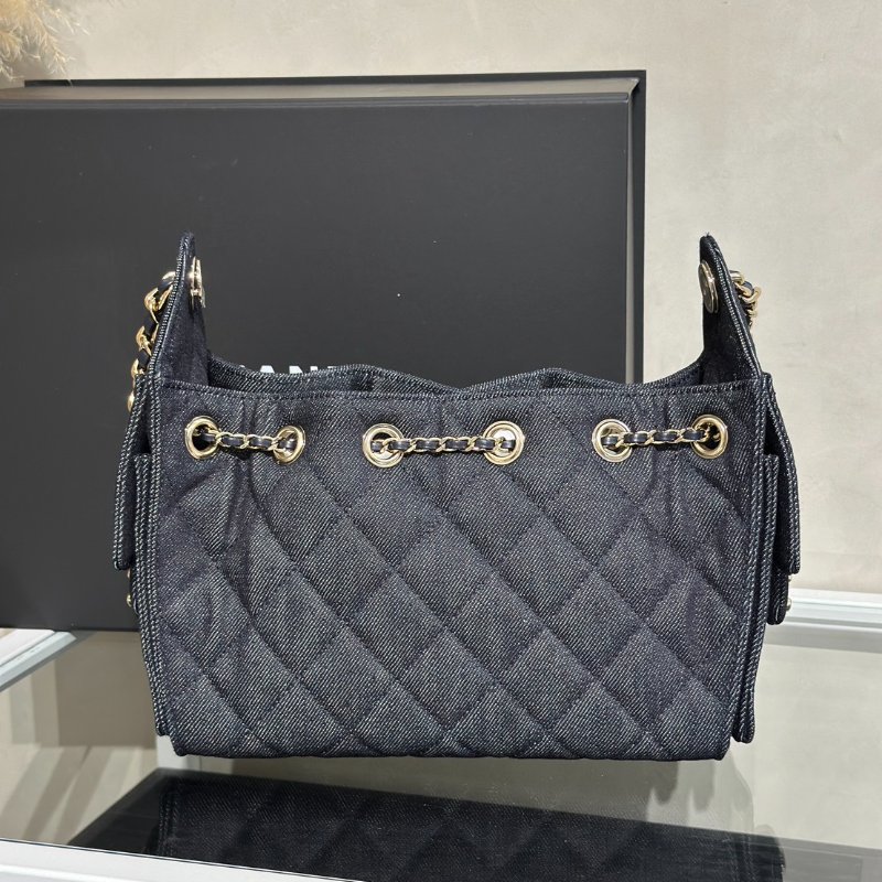 CHANEL 25 Mini Hobo Bag - 單寧深藍-5