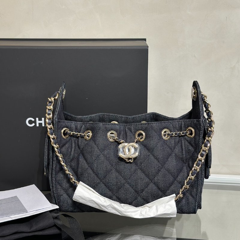 CHANEL 25 Mini Hobo Bag - 單寧深藍-8