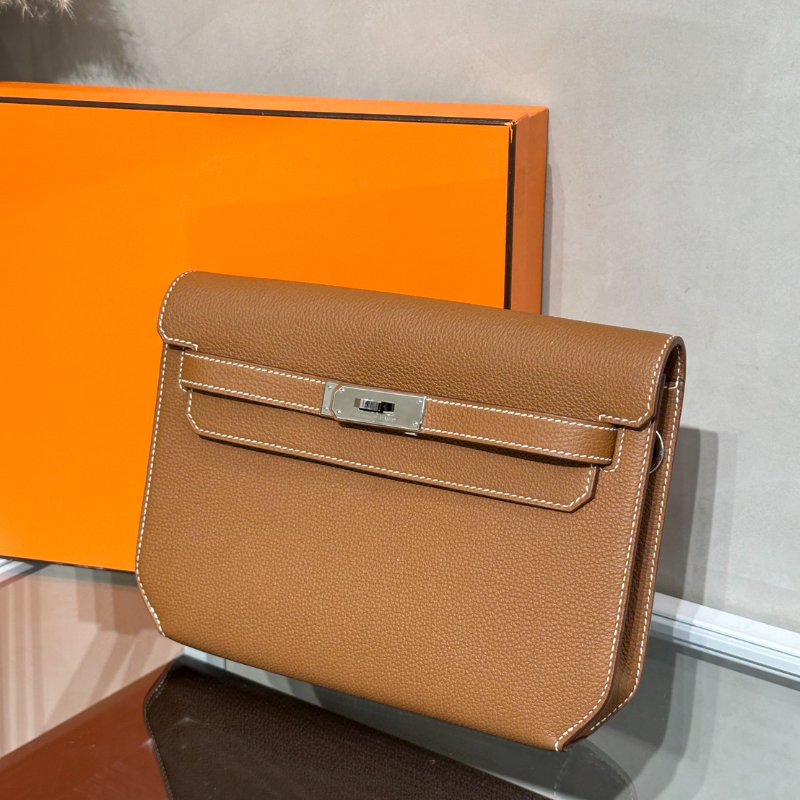 HERMES Kelly Depeches 25 - Gold 37 金棕銀 B-2
