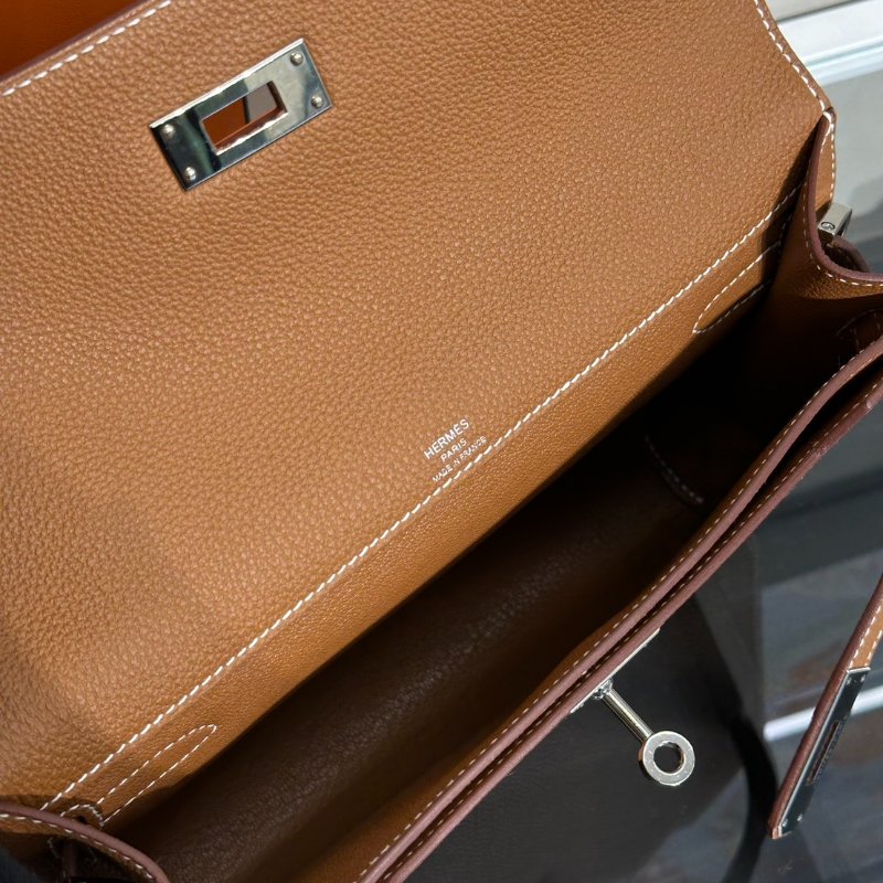 HERMES Kelly Depeches 25 - Gold 37 金棕銀 B-5