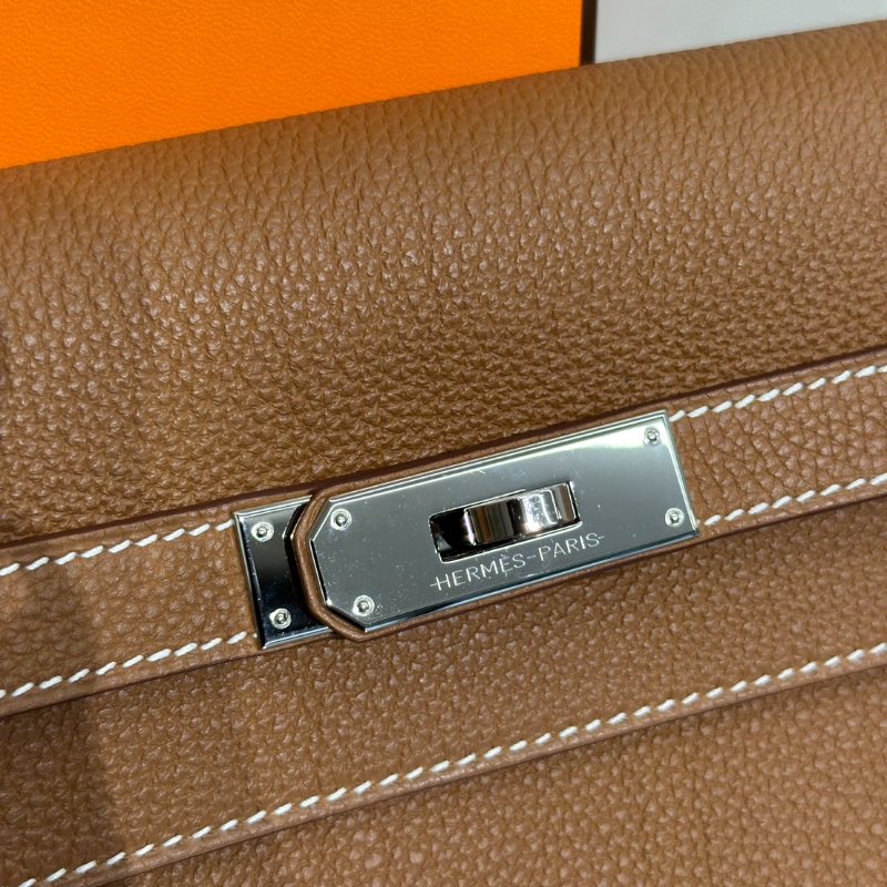 HERMES Kelly Depeches 25 - Gold 37 金棕銀 B-8