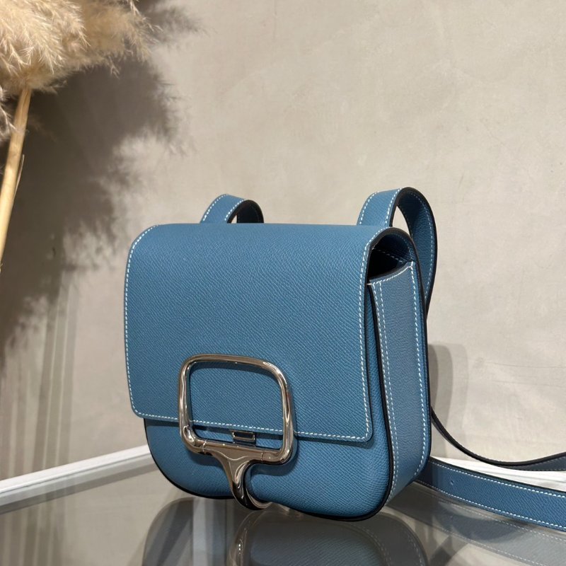 HERMES Della Mini - New Bleu Jean D2 新牛仔藍銀 B-3