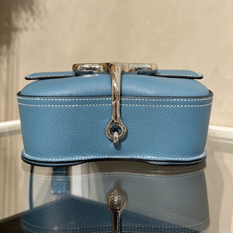 HERMES Della Mini - New Bleu Jean D2 新牛仔藍銀 B-5