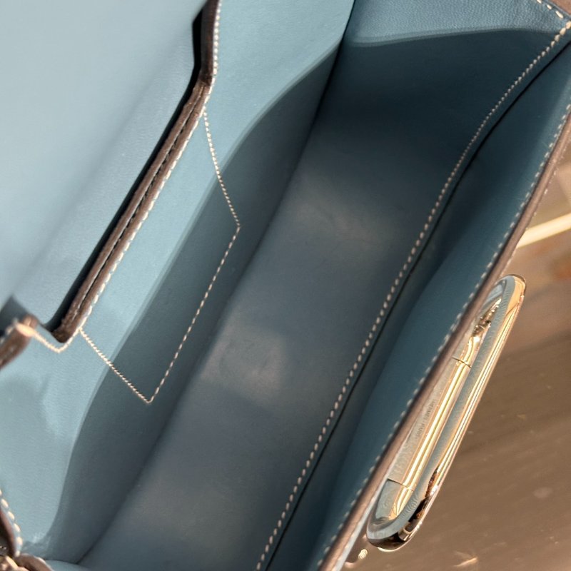 HERMES Della Mini - New Bleu Jean D2 新牛仔藍銀 B-6