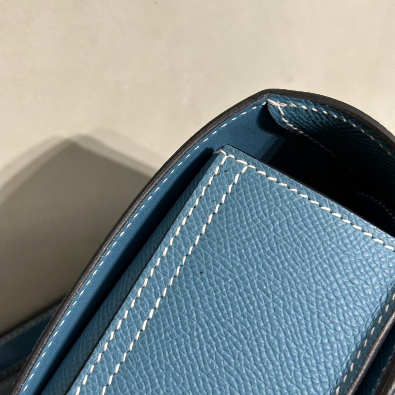 HERMES Della Mini - New Bleu Jean D2 新牛仔藍銀 B-8