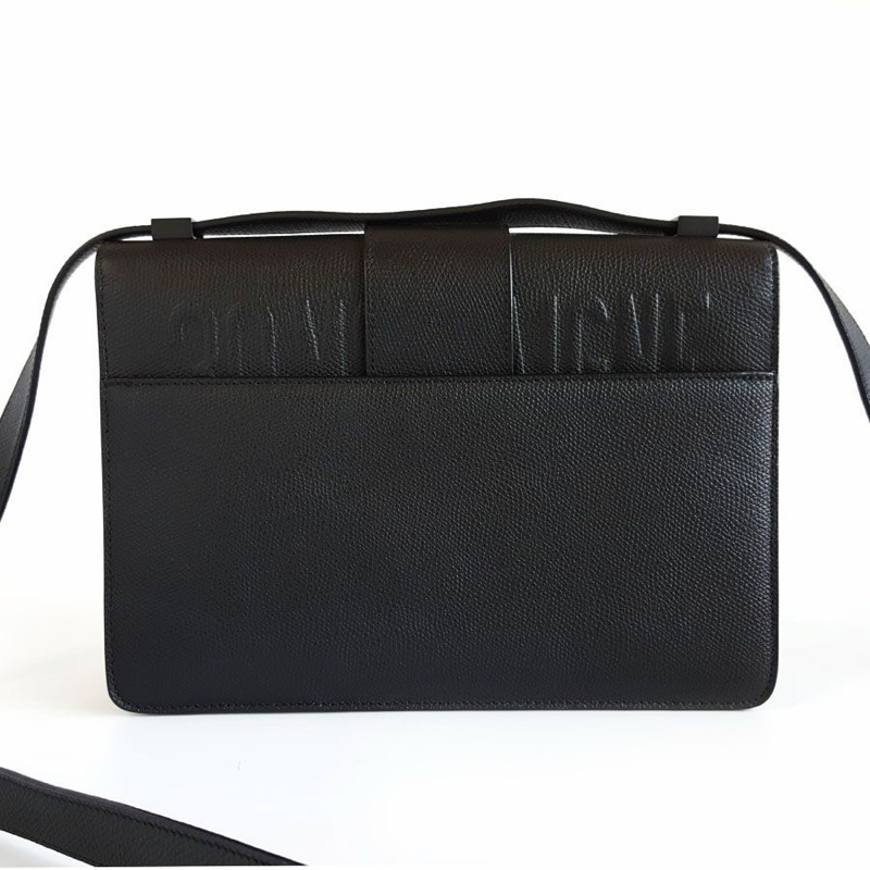 Dior • 經典蒙田 Montaigne 30 全黑磨砂牛皮-5
