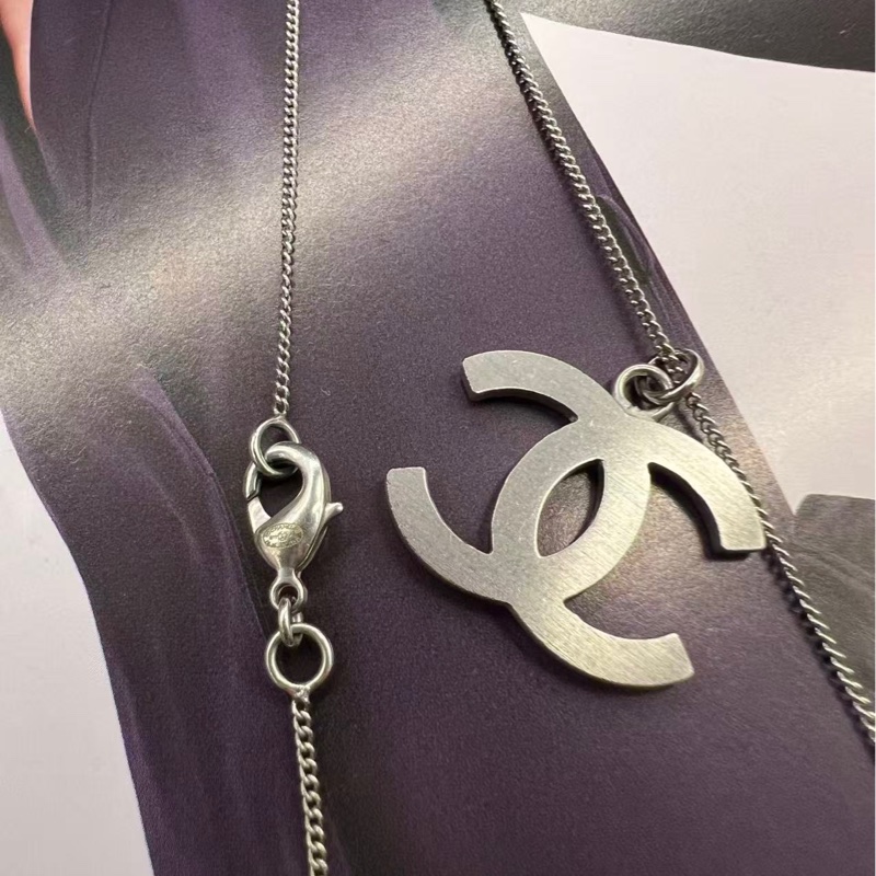 Chanel 簡約CC Logo 項鍊-2