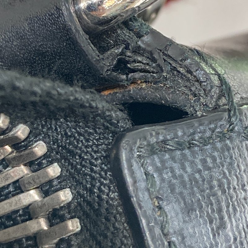 GUCCI 古馳 Supreme 斜背信差包 拼接牛皮織帶 帆布 黑灰 銀釦-15