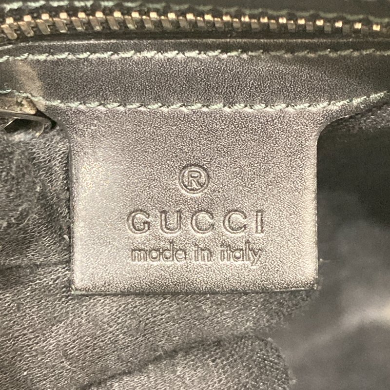 GUCCI 古馳 Supreme 斜背信差包 拼接牛皮織帶 帆布 黑灰 銀釦-20