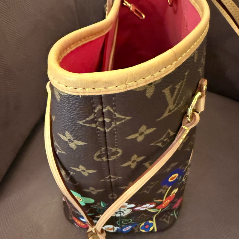非常新的Louis Vuitton 村上隆限定款Neverfull-3