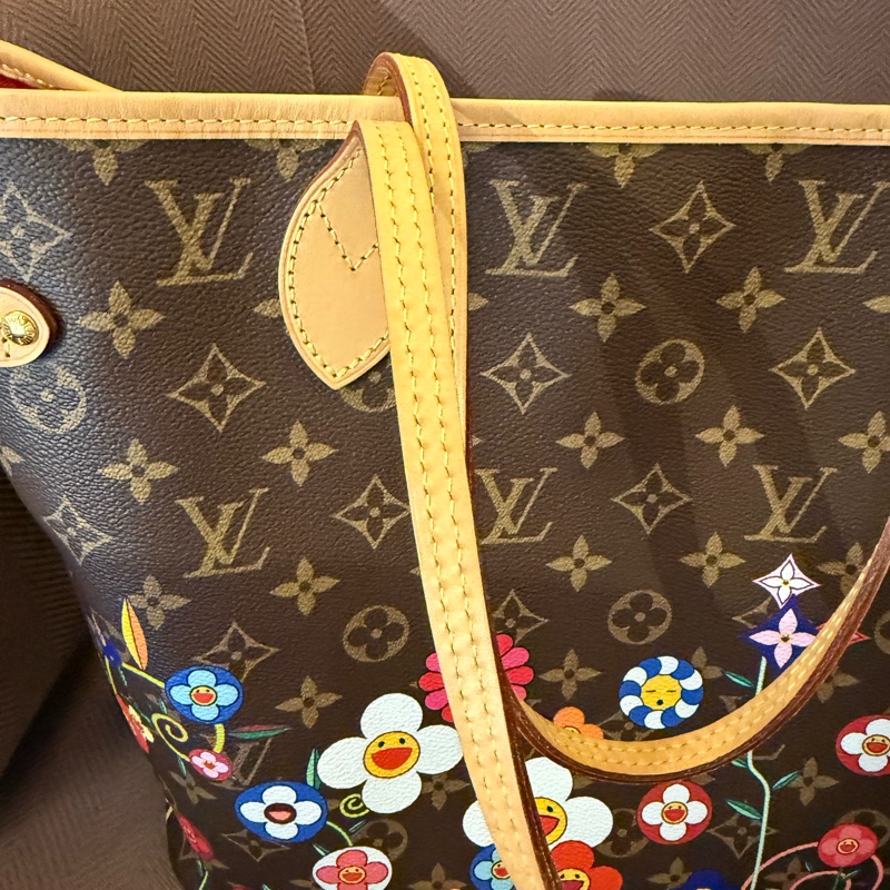 非常新的Louis Vuitton 村上隆限定款Neverfull-4
